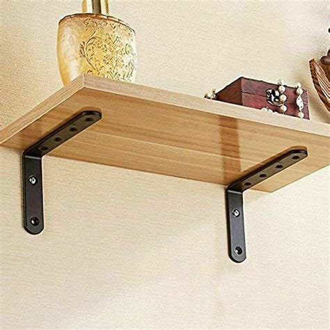 wall shelving bracket size